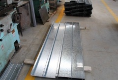 Custom waved plate machining for intelligent parking garage