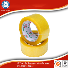 China supplier free sample yellowish clear bopp packing adhesive tape