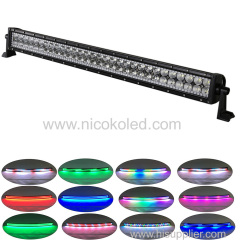180w 32" straight OffRoad Lights LED Light Bar RGB Chasing for Fog Driving