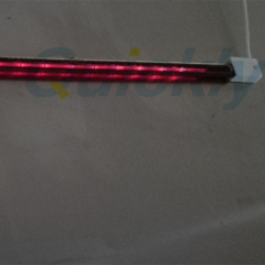 Single tube near infrared heat lamps
