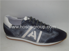 PU leather mens sports shoes
