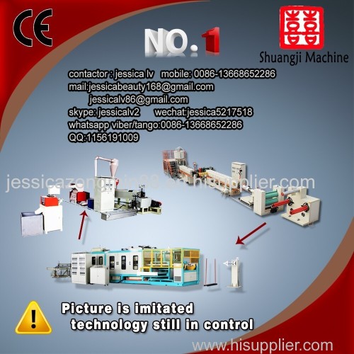 Disposable foam plates making machine