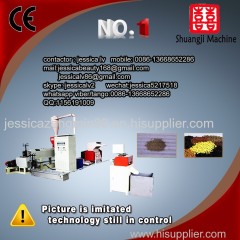 Disposable plastic foam food containers forming and cutting machine