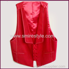 Durable eco Friendly 100% Silk Fabric Vest and bow tie set