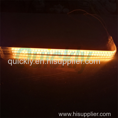 Twin tube fast response infrared heating lamps