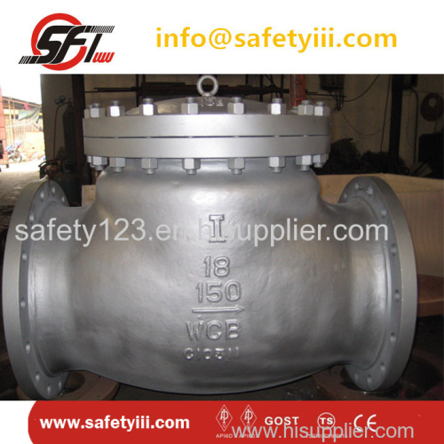 Cast Carbon Steel Flange Connection End Check Valve