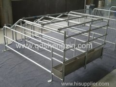 Hot dip galvanizing sow gestation crate