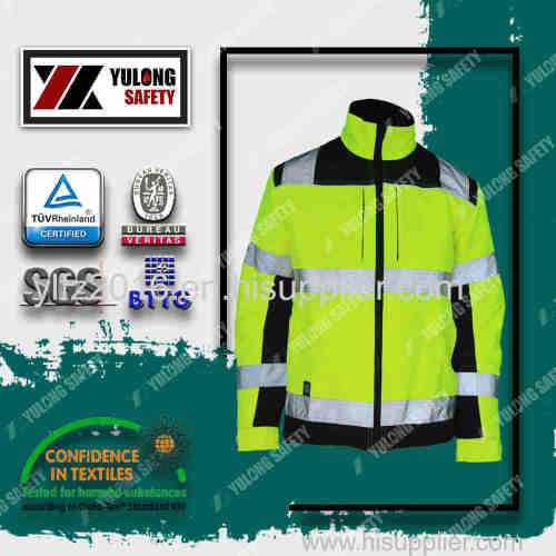 fluorescent orange high visibility clothing