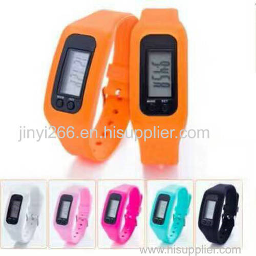 Fitness wrist bands calorie counter 3d wristband stopwatch pedometer