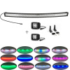 Curved 180W 32&quot; Off-Road & Truck led Light Bar with chasing halo +2xPods Chaser RGB halo