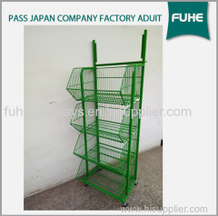 Metal Wire Potato Chips Snacks Display Stand and Racks