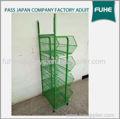 Metal Wire Potato Chips Snacks Display Stand and Racks