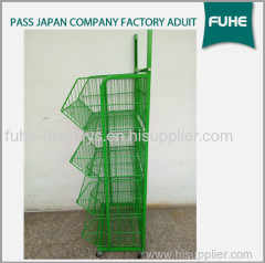 Metal Wire Potato Chips Snacks Display Stand and Racks