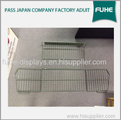 Free Standing Metal Wire Basket Display Stand