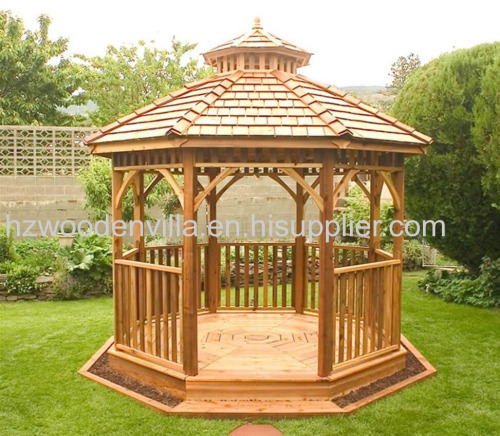 wooden rectangle outdoor gazebo pavilion