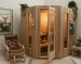 traditional wooden sauna room