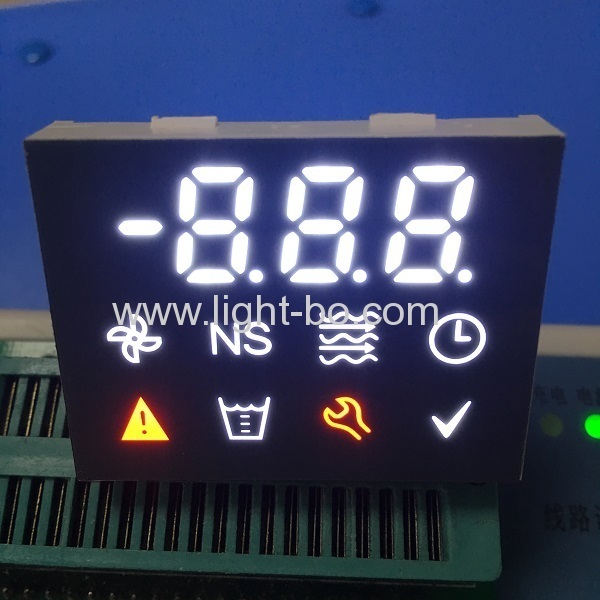 display led ultra branco / ultra vermelho de 3 dígitos e ânodo comum para controle de temperatura