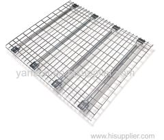 Pallet rack shelving wire mesh decking