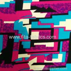 100%polyester print fabric for women dress