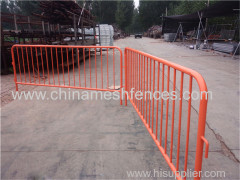 Galvanized metal roadway safety border barriers with interlocking hooks bracket