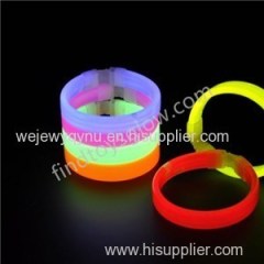 Glow In The Dark Neon Triple Wide Thick Bracelet In Assorted Colors