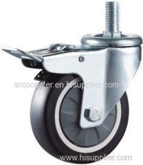 Medium Duty Single Ball Bearing PU Caster