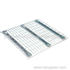 Steel wire mesh decking for pallet racking system