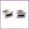 rectangle shine Stainless Steel Cufflink for men's decoration