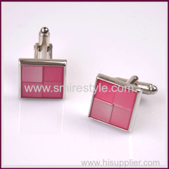 rectangle shine Stainless Steel Cufflink for men's decoration