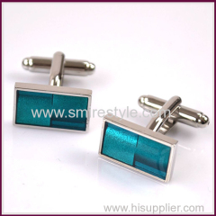 rectangle shine Stainless Steel Cufflink for men's decoration