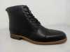 Mens lace ankle boots black