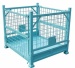 Steel stillage cage foldable stackable wire container