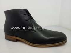 Brown leather mens ankle boots