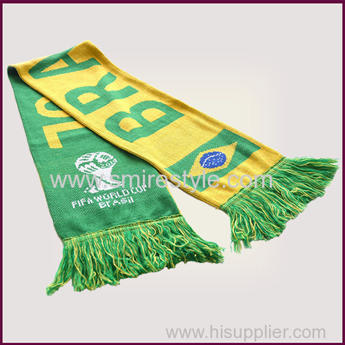 Custom Made Flag Poland Football Scarf Knitting Pattern