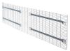 Warehouse storage wire mesh decking used over 4 beams