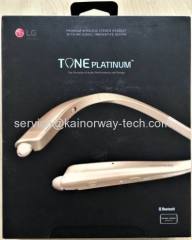 LG TONE Platinum HBS-1100 Wireless Behind-The-Neck Mount Bluetooth Stereo Headset Gold