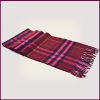 100% Cashmere Unisex Red Wine Colour Men Scarf Factory China
