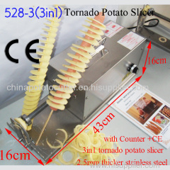 electric spiral potato cutter tornado fries machine china potato cutter