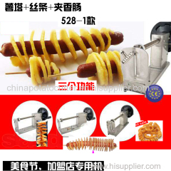 Chinese Street Food Potato Tornado On A Stick How To Slice Hasselback Potatoes spiral potato