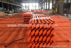 Steel supporting side beams for car carrier plate