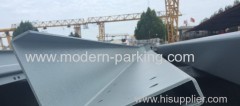 Steel supporting side beams for car carrier plate