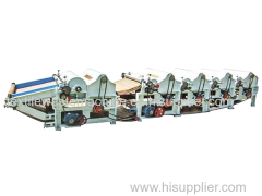 China textile waste recycling machine with six rollers