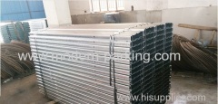 Waved zinc plated steel plate for car parking