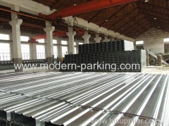 Waved zinc plated steel plate for car parking