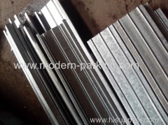 Waved zinc plated steel plate for car parking