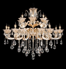 Floral Modern Design Larger Crystal Chandelier Lighting