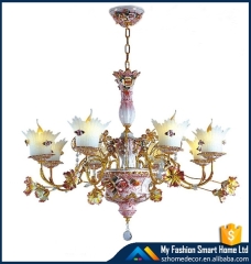 Luxury Crystal Mordern design indoor ceramics lighting