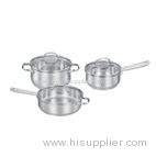 6PCS HOUSEHOLD POPULAR STAINLESS STEEL COOKWARE SET