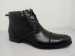 Zipper lace mens office ankle boots