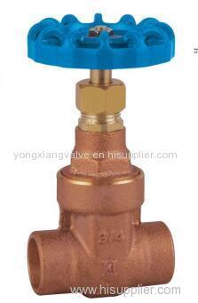 152S SOLDER BRONZE GATE VALVE